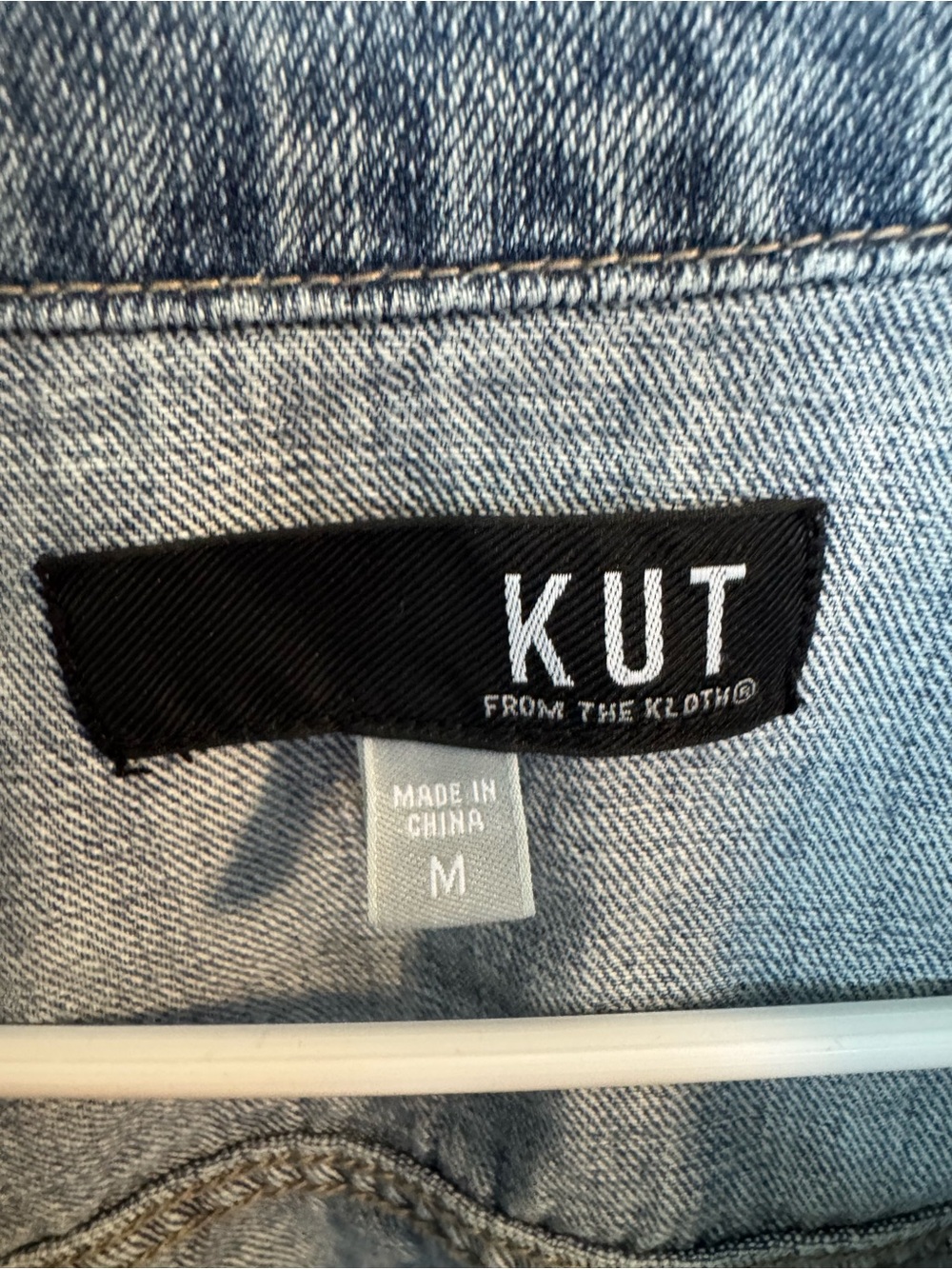 KUT from the Kloth light-wash denim jacket size Medium - Picture 6 of 9